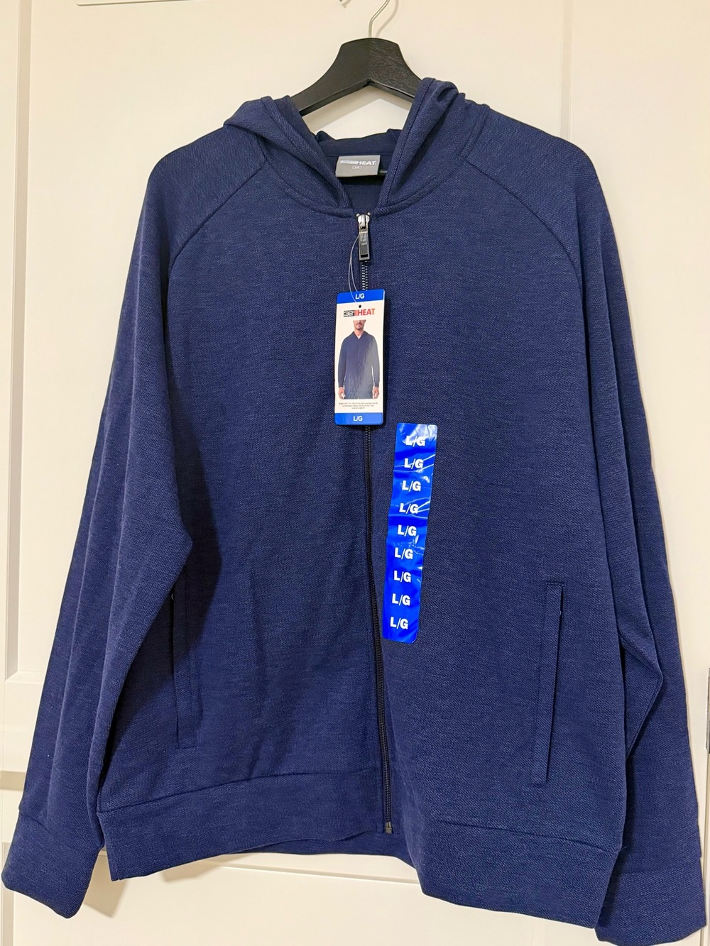 32° HEAT - Men's Full Zip Hoodie size L